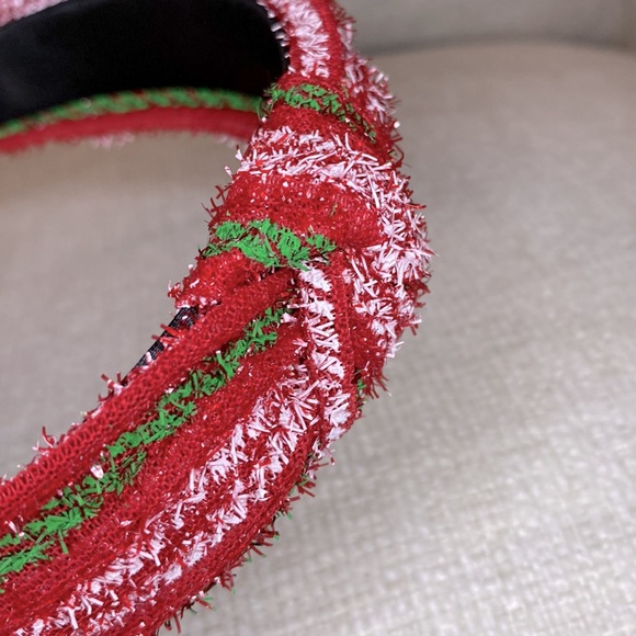Holiday Striped Sparkly Headband NWOT - Picture 4 of 6